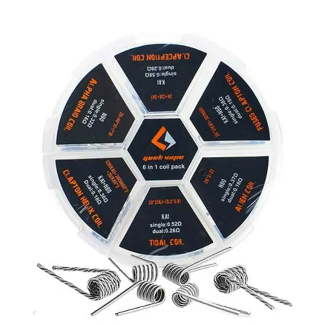 GeekVape 6-in-1 Prebuilt Coil Pack